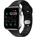 Nomad Apple Watch 40/41 mm Siliconen Bandje Zwart voorkant