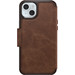 Otterbox Strada Apple iPhone 15 Plus Book Case Leather Brown with MagSafe back