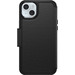 Otterbox Strada Apple iPhone 15 Plus Book Case Leather Black with MagSafe back