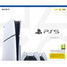 PlayStation 5 Slim Disc Edition + F1 24 + Covers Black + Extra Controller White packaging