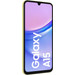 Samsung Galaxy A15 128GB Geel 4G + BlueBuilt Book Case Zwart voorkant