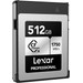 Lexar Professional SILVER 512GB CFexpress Type B linkerkant