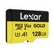 Lexar Professional GOLD 128GB microSDXC 280mb/s voorkant