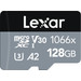 Lexar Professional 1066x SILVER 128GB microSDXC 160mb/s voorkant