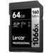 Lexar Professional 1066x SILVER 64GB SDXC 160mb/s voorkant