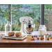 KitchenAid 5KSM185PSEAC Almond Cream + Pasta Roller and Cutter Set (3-piece) product in use