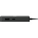 Microsoft Surface USB-C Travel Hub Bedraad USB 3.2 Gen 2 Zwart achterkant