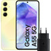 Samsung Galaxy A55 128GB Geel 5G + Samsung 25 Watt Snellader Zwart Main Image