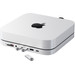 Satechi Aluminum Mac Mini/Mac Studio Stand Hub Silver with SSD Slot product in use