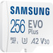 Samsung EVO Plus (2024) microSD 256GB + SD Adapter left side