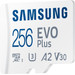 Samsung EVO Plus (2024) microSD 256GB + SD Adapter right side