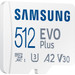 Samsung EVO Plus (2024) microSD 512GB + SD Adapter left side