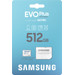 Samsung EVO Plus (2024) microSD 512GB + SD Adapter packaging