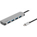 BlueBuilt 4-Poorts USB-A/C 3.0 Hub rechterkant