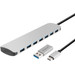 BlueBuilt 7-Poorts USB-C / USB-A 3.0 Hub Main Image