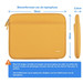 BlueBuilt Laptop Sleeve Width 37cm 15 - 16 inches M Yellow visual Coolblue 1