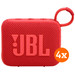 JBL Go 4 Red 4-pack Main Image