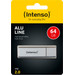 Intenso Alu Line USB 2.0 64GB Silver verpakking