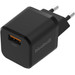 BlueBuilt Quick Charge Charger with USB-A Port 18W Black Main Image