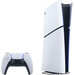 PlayStation 5 Slim Digital Edition + Extra Controller White left side