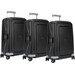 Samsonite S'Cure Spinner 55cm Black Triple Kofferset Main Image