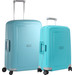 Samsonite S'cure Spinner 55+69cm Aqua Blue Kofferset Main Image