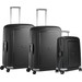 Samsonite S'cure Spinner 55+69+69cm Black Kofferset Main Image