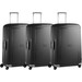 Samsonite S'Cure Spinner 75cm Black Triple Kofferset Main Image