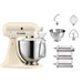 KitchenAid 5KSM185PSEAC Almond Cream + Pasta Roller and Cutter Set (3-piece) Main Image