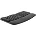 Logitech Wave Keys Draadloos Ergonomisch Toetsenbord QWERTY linkerkant