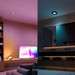 Philips Hue inbouwspot Slim - White and color - 90mm - zwart product in gebruik