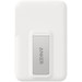 Anker Draadloze Powerbank met MagSafe en Qi2 Magneet 10.000 mAh met Snelladen Wit achterkant