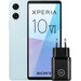 Sony Xperia 10 VI 128GB Blauw 5G + BlueBuilt Oplader met Usb C Poort 30W Zwart Main Image