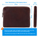 BlueBuilt 15 - 16 inches Laptop Sleeve Width 36 - 37cm Leather Brown visual Coolblue 2