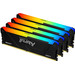 Kingston FURY Beast RGB 32GB (2x16GB) DDR4 DIMM CL18 3600MHz voorkant