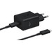 Samsung Super Fast Charging Oplader 45W Zwart + Usb C Kabel 1,8m Zwart Kunststof Main Image