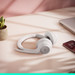 Logitech Zone 300 Draadloze Office headset Wit product in gebruik