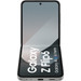 Samsung Galaxy Z Flip 6 256GB Zilver 5G + Samsung Back Cover Kunstleer Grijs onderkant