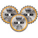 DeWalt Circular Saw Blades Set 250mm 3-piece 24T (2x), 48T Main Image