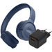 JBL Tune 520BT Blauw + BlueBuilt Quick Charge Oplader met Usb A Poort 18W Zwart Main Image