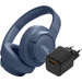 JBL Tune 770NC Blauw + BlueBuilt Quick Charge Oplader met Usb A Poort 18W Zwart Main Image