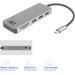 ACT USB-C 4-poorts usb hub met power delivery detail