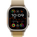 Apple Watch 44/45/46/49 mm Alpine Horlogeband Lichtbruin L product in gebruik