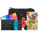 Nintendo Switch OLED Blue/Red + Mario Party Jamboree + BlueBuilt Travel Case Main Image