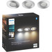 Philips Hue Adore Recessed Spot Light Bathroom White Ambiance - round- Chrome 3-pack + dimmer packaging