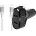 BlueBuilt Power Delivery Autolader 45W Zwart + Lightning Kabel 1,5 Nylon Wit Main Image