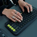 Logitech Pop Icon Keys Graphite product in use