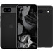 Google Pixel 8a 128GB Black 5G + BlueBuilt Back Cover Black Main Image