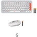 Logitech Pop Icon Combo toetsenbord en muis set Wit detail