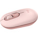 Logitech Pop Draadloze Muis Roze linkerkant